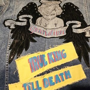 Denim Jacket with Angel